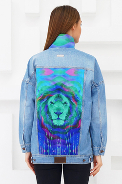 LIGVIANNI Джинсовая куртка Denim Jacket Lion