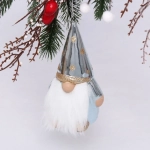 Ёлочная игрушка «Весёлый лесовичок» 6,5*5,5*13 см, голубой