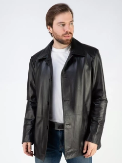 Кожаная куртка демисезонная пиджак