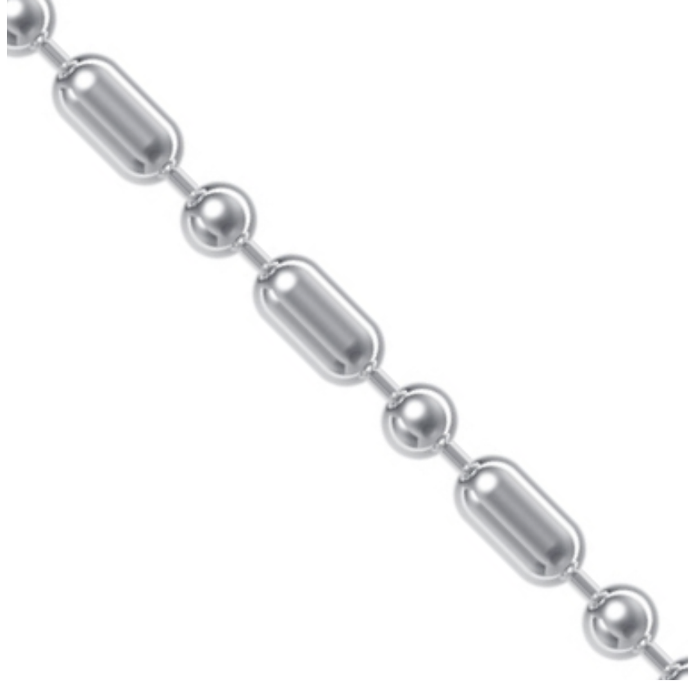 Цепь “Шарик-бочка без алмазной грани”