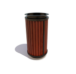 Урна уличная круглая "Стрит", махагон