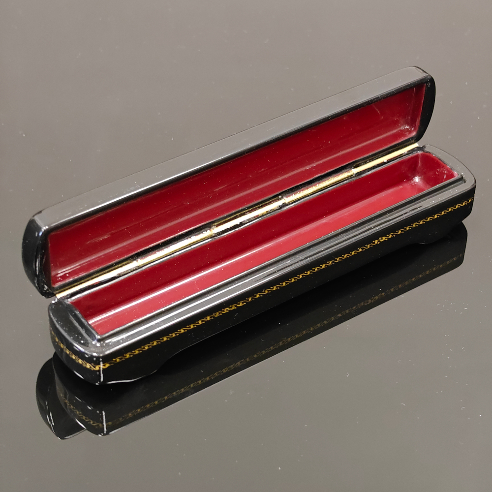 Шкатулка/пенал "Маки" с ручной росписью