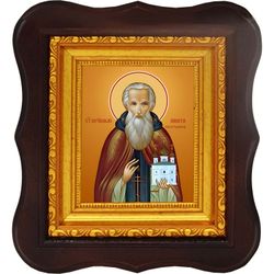 Никита Костромской, Боровский, Серпуховской преподобный. Икона на холсте.