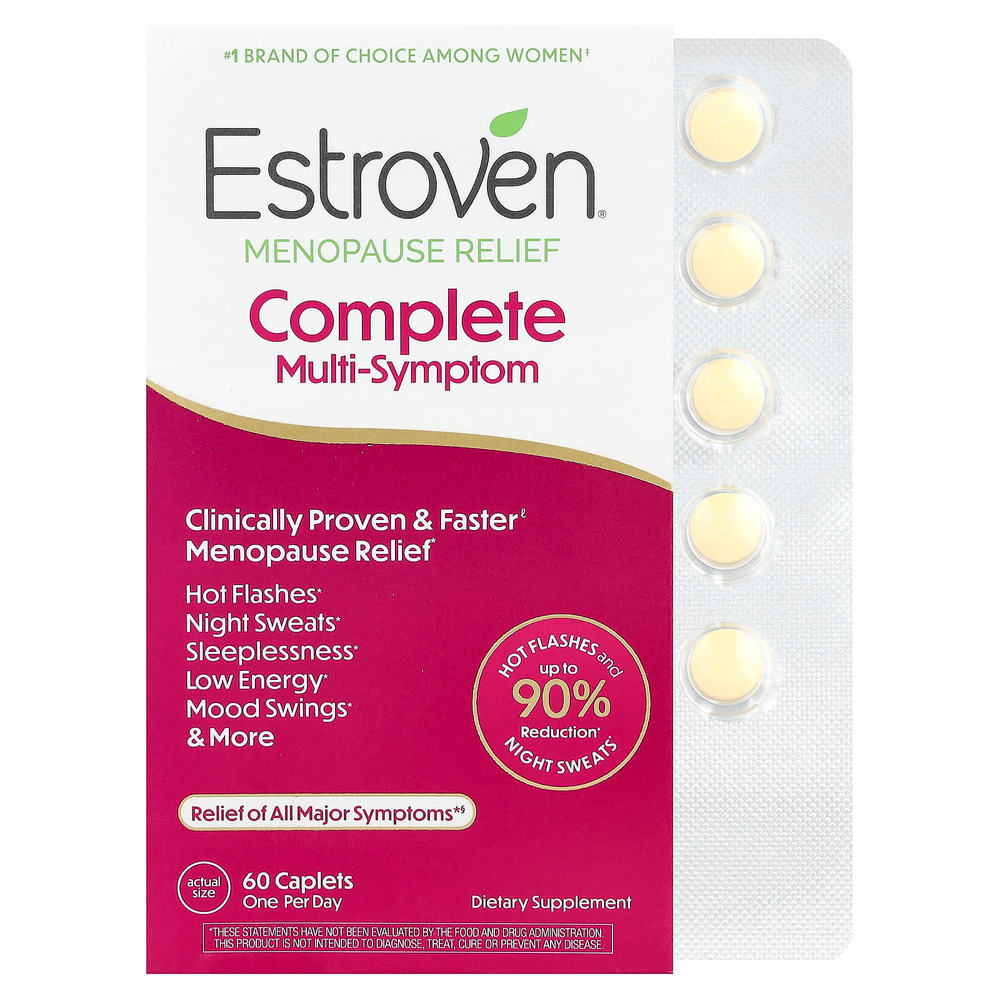 Estroven, Комплексное средство для облегчения симптомов менопаузы, 60 капсул