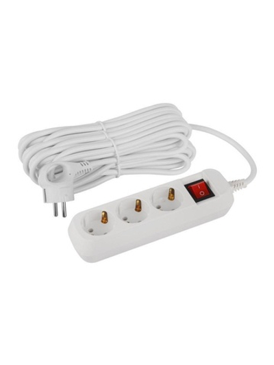 Удлинитель 3х10м с заземл. с выкл. ПВС 3х1 UDL-16-3100-ES Greenline Эра Б0065040