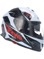 Шлем SHIRO SH351 SPEED white/red XL