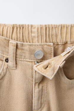 ZARA ДЖИНСЫ КАРГО С КАРМАНАМИ, ОРАНЖЕВЫЙ