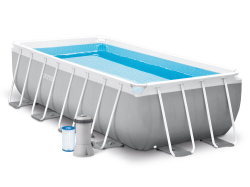 Каркасный бассейн Intex Prism Frame 400х200х100 см + фильтр-насос 2006 л/ч, лестница (26788)
