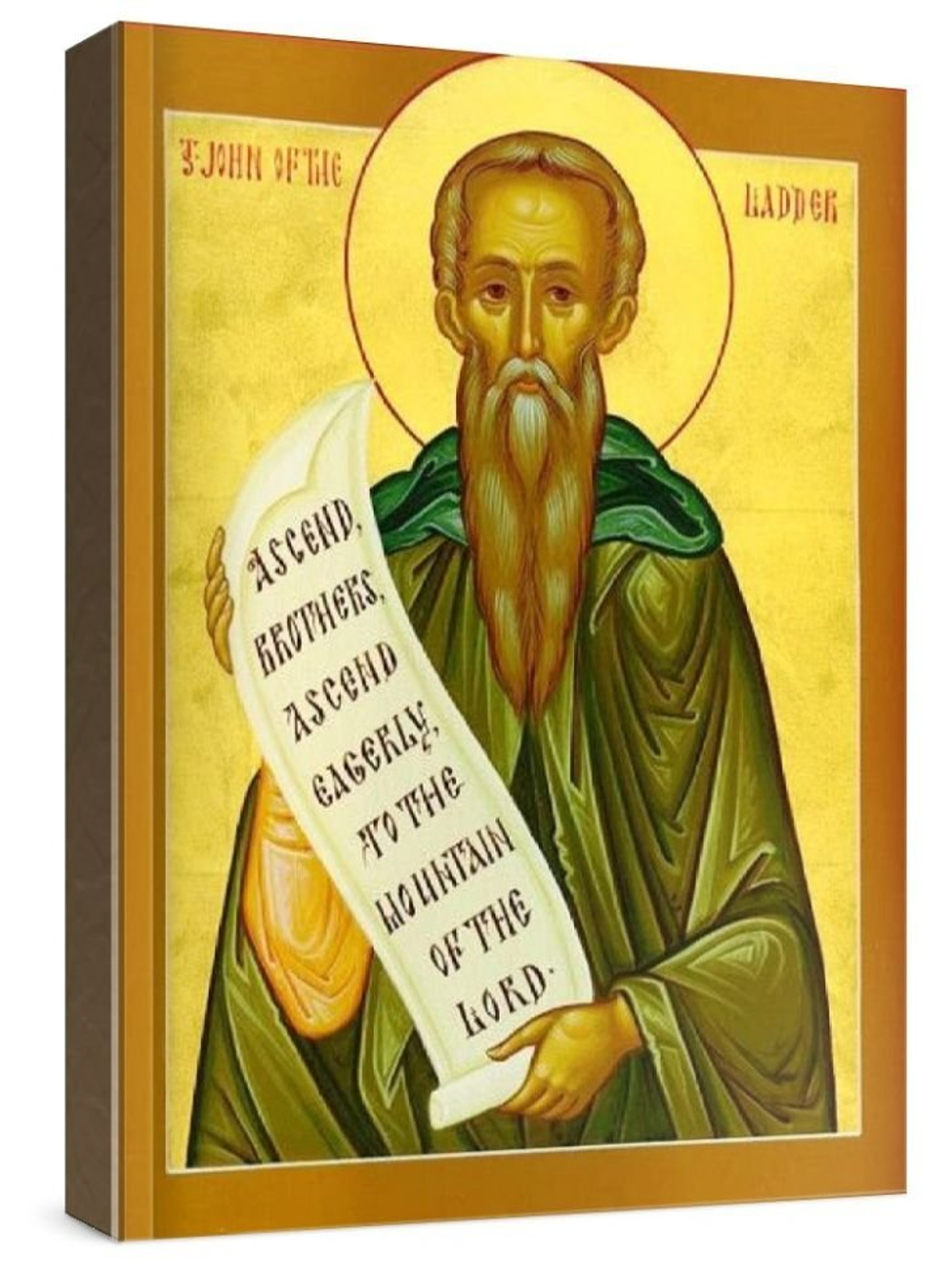 Иоанн Лествичник (рукописная икона)