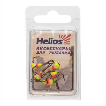 Тройник MUSTAD №16 3D глазок с эпоксидом 108P с фосфором (TRMS-16-E-108P) Helios