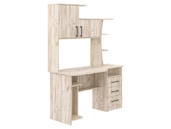 Стол компьютерный 19 (нов.уп) крафт серый