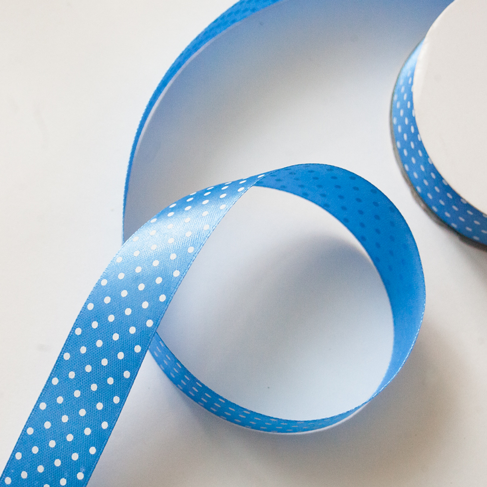 Лента атласная с принтом 25мм*1м