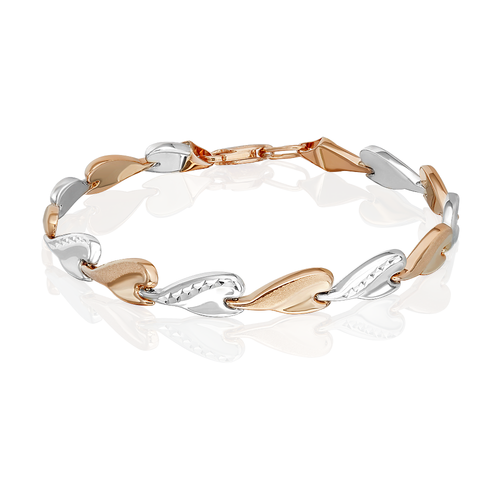 Браслет из комбинированного золота