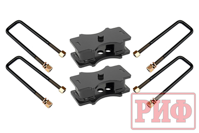 Комплект РИФ стремянок и проставок для лифта рессор на 60 мм Toyota Hilux 2004+, Nissan Navara D40, Mitsubishi L200 2015+, Toyota Tundra 2007+, Isuzu D-Max 2008+