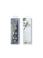 Адаптер Wiwu Cyber HUB USB-C 8 в 1 на 2xUSB 3.0/USB 2.0/SD/TF (3.0)/HDMI (4K30)/PD/RJ45 (CB008) (Gray)