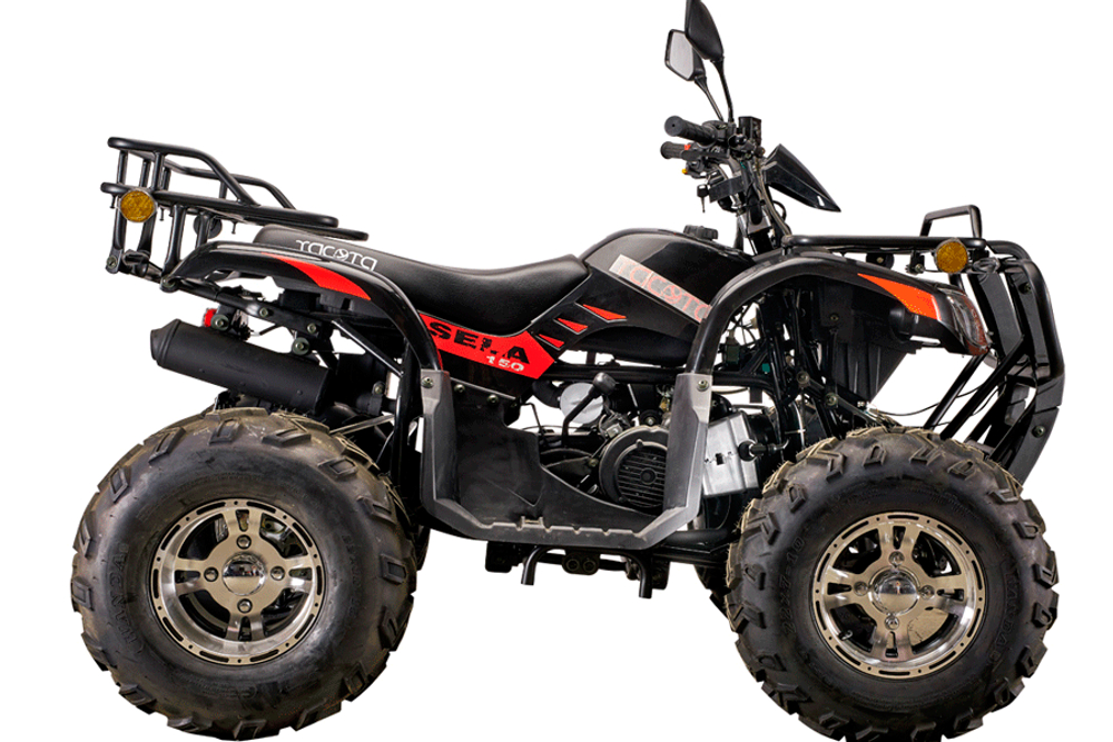 Yacota Sela Lux 150 LD 10" 2WD утилитарный заднеприводный квадроцикл с ативибрационным двигателем 150 куб/см