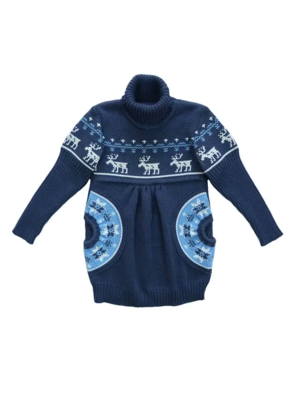 Платье туника вязаное