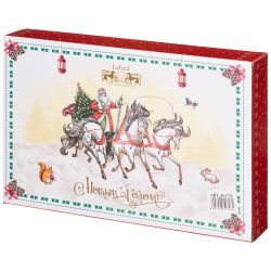 БЛЮДО LEFARD "ТРОЙКА" ПРЯМОУГ. 25*16*3 СМ КРАСНОЕ (КОР=12ШТ.)