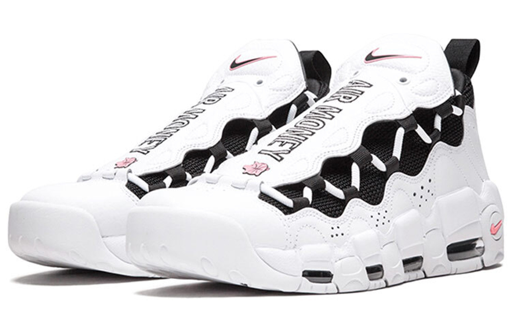 Кроссовки Nike Air More Money White Black Coral Chalk