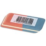 Ластик BRAUBERG "Ultra", 42х14х8 мм, красно-синий, натуральный каучук, 228708