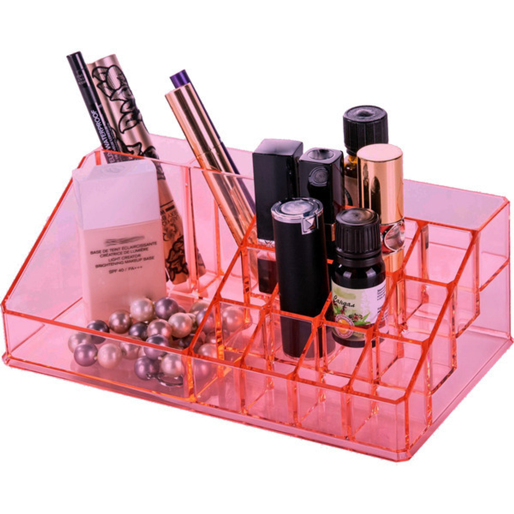 Органайзер для хранения «САНТОРИЯ», цвет винный, 16 отделений, 22,5*13*8см (коробка)