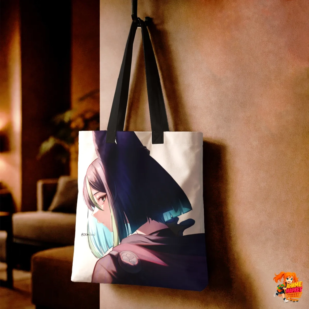 Сумка шоппер с принтом Genshin Impact