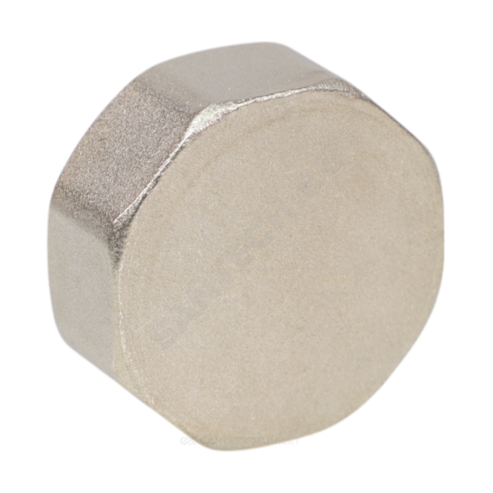 Заглушка латунь никель Ду 20 (3/4") ВР VALFEX VF.590.N.034
