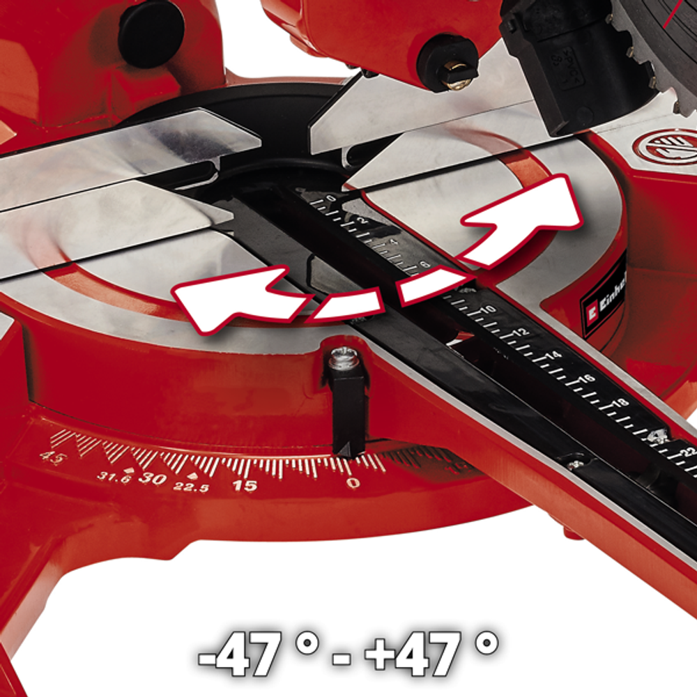 Пила торцовочная с протяжкой Einhell TC-SM 2131/1 Dual 1,8кВт 210х30мм