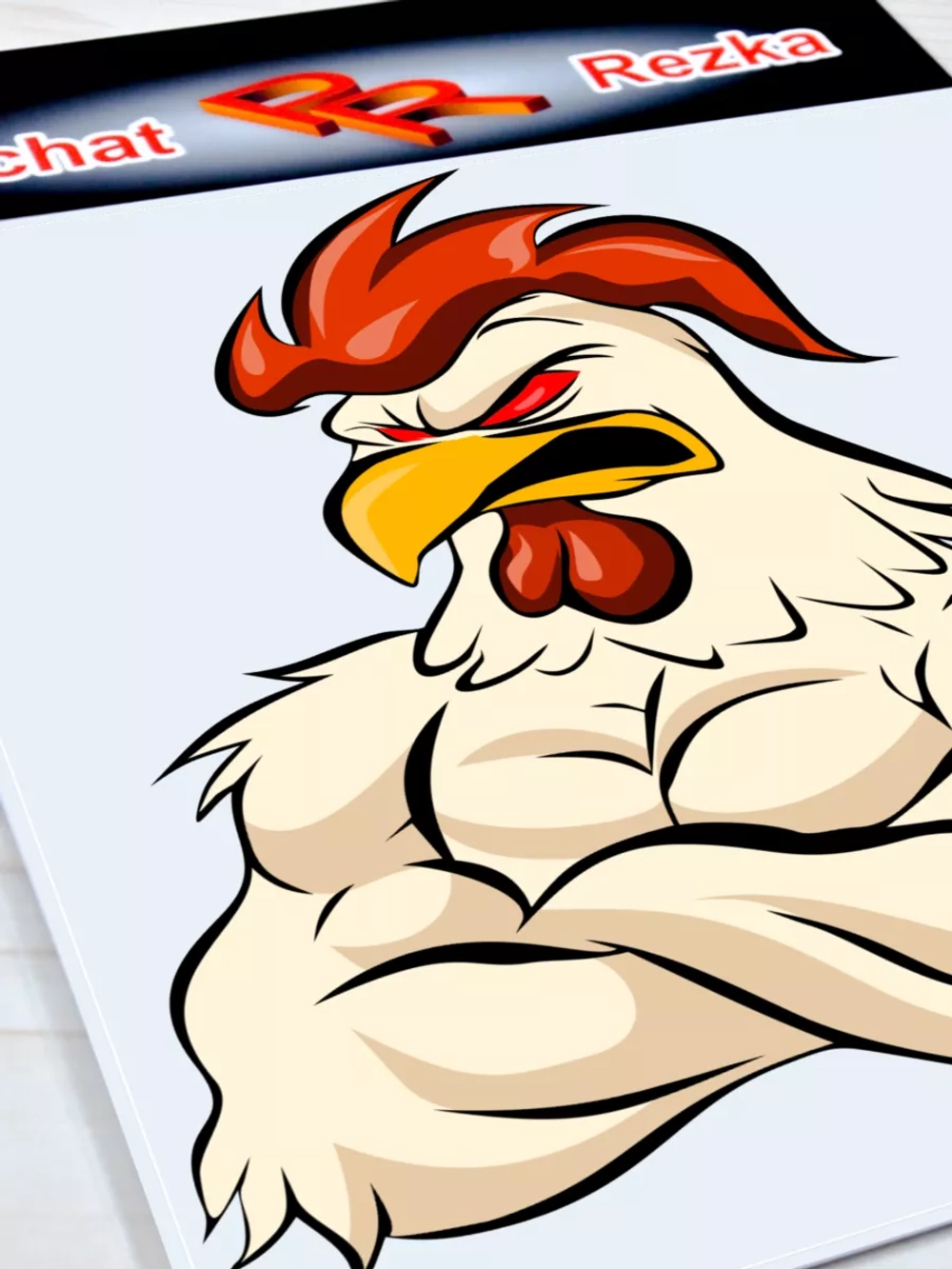 Наклейка - Петух качок