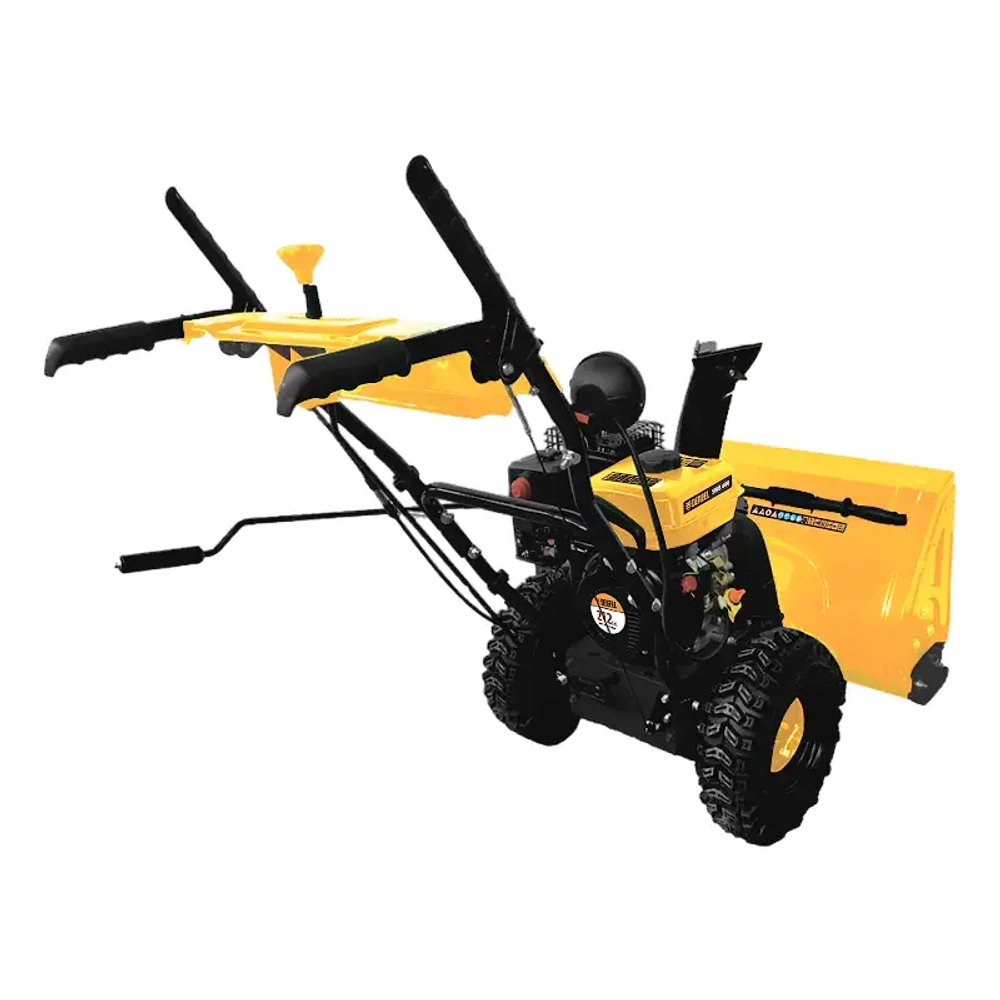 DENZEL SWB-600 снегоуборщик бензиновый со щеткой для подметания 7 л.с. ковш 56 см, выброс 13 м, 6 вперед/2 назад 97661