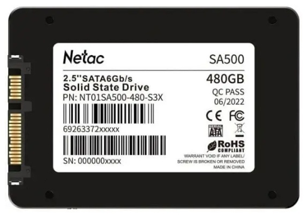 SSD Netac NT01SA500-480G-S3X 480 Гб