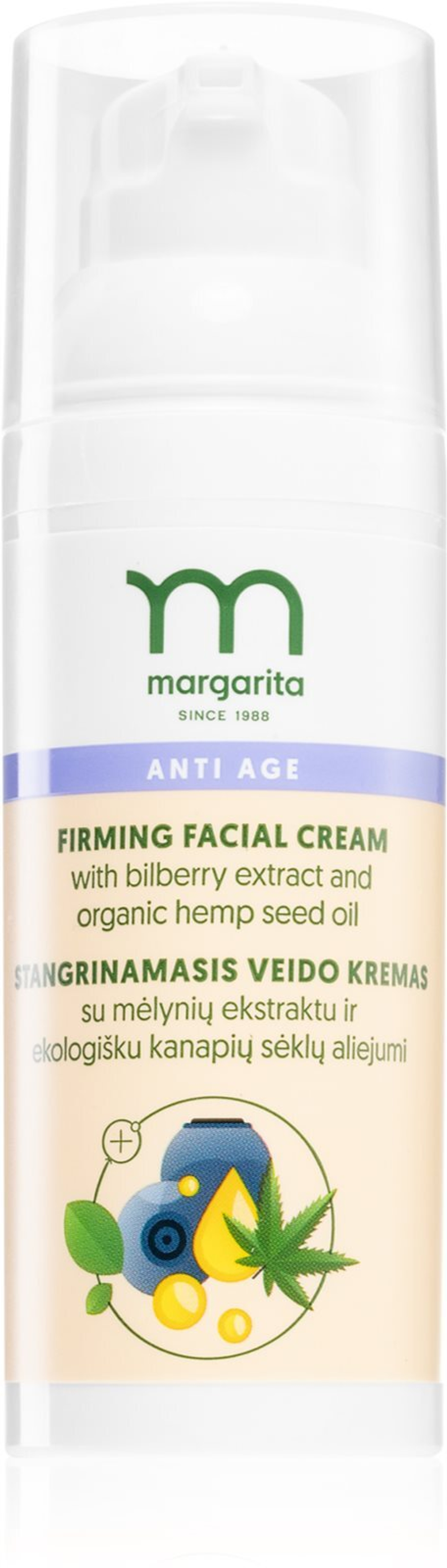 Margarita Anti Age - укрепляющий крем для лица SPF 6 /   50  ml  / GTIN 4770001001981