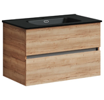 Тумба подвесная SANCOS Urban 890х450х550, c двумя ящиками оснащенными доводчиками, дуб галифакс натуральный , арт. UR90EG