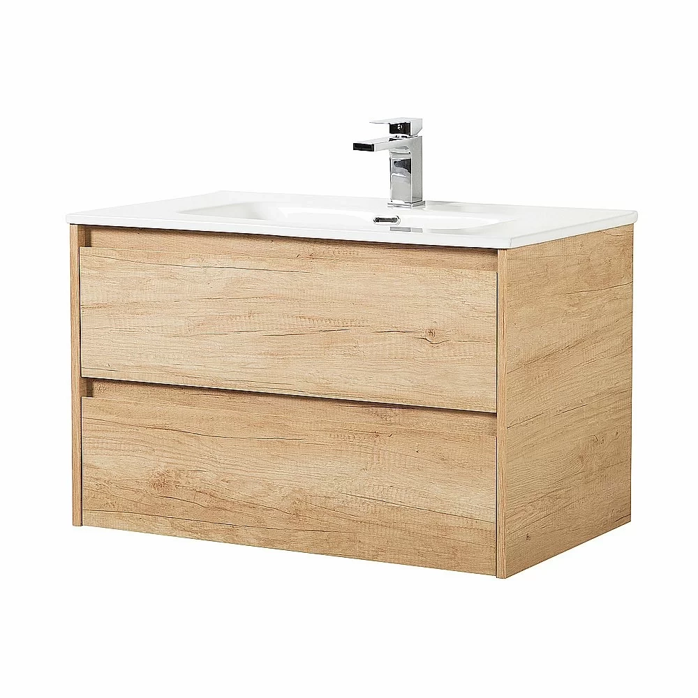 Тумба с раковиной BelBagno KRAFT 100 2C-SO/BB1000ETL Rovere Nebrasca Nature