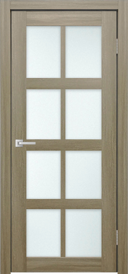 Межкомнатная дверь Мюнхен 01 ДО / Цвет Тон Неаполь / Остекление "Сатинат белое" / Двери Верда