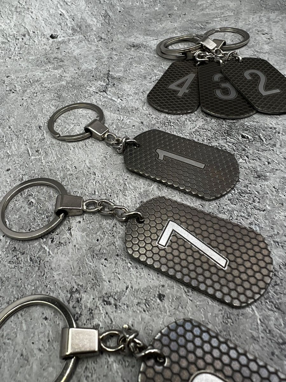 Номерки на ключи металлические