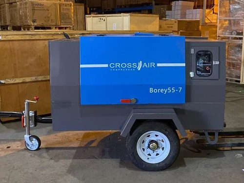 Дизельный компрессор Borey 55-7F Crossair на шасси