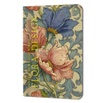 Блокнот "Flora design. Inspired by William Morris. Розовые и голубые цветы" (Контэнт)