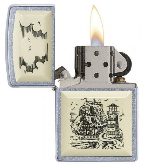 Зажигалка Zippo Scrimshaw Ship 29397