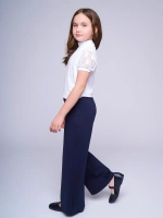 Блузка школьная для девочки с коротким рукавом