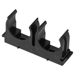 Крепеж-клипса ЭРА CLIP-25-B-MP для трубы прямой монтаж черная d25мм 50шт