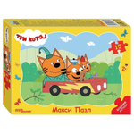 Макси-пазл 15эл. контурный "Три кота" (Степ пазл)