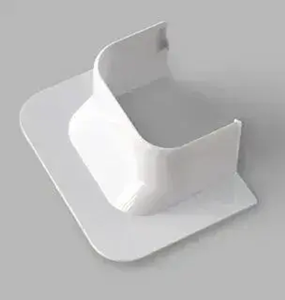 Ввод в стену прямой для кабель канала "Арктика" Ruvinil 74х55мм белый (1шт.)