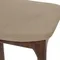 Полубарный стул Esse 65 см, темно-коричневый, бежево-серая водоотталкивающая обивка