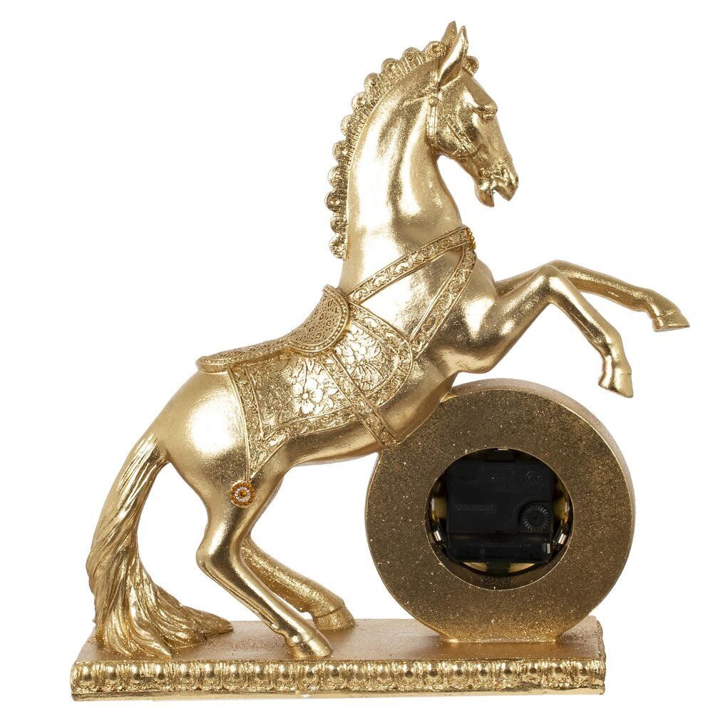 GAEM Фигурка декоративная "Лошадь" с часами (ААх1 н/п), L32 W9,5 H35 см