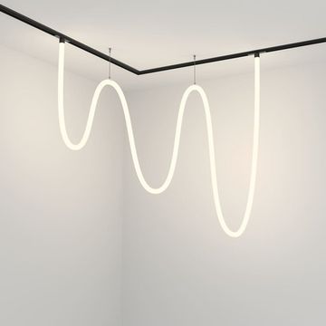 Трековый магнитный подвесной светодиодный светильник TR101-2-100W4K-B черный Tau Exility Maytoni