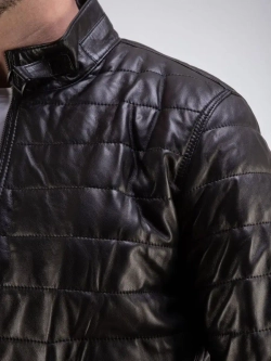 Куртка весна кожаная натуральная утепленная