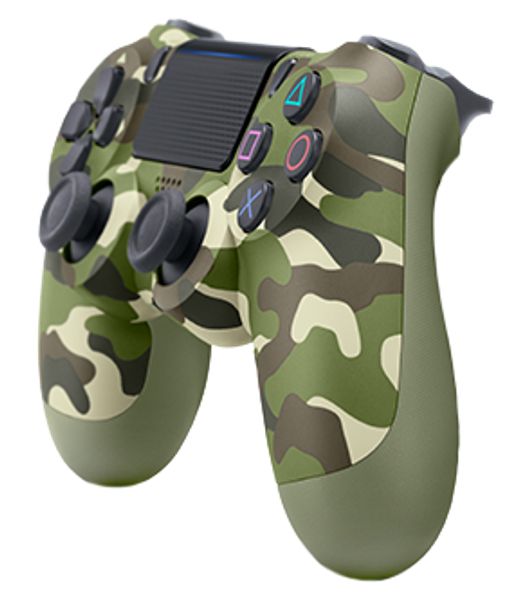 Геймпад Sony Dualshock 4 v2 (зелёный камуфляж) (PS4)