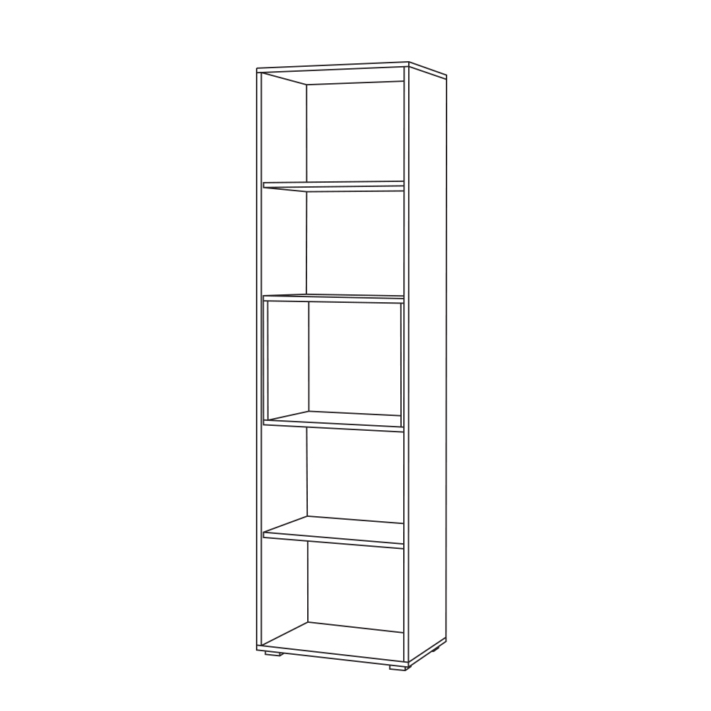 Шкаф комбтнированный Бэль 10.04, Белый; Дуб Золотой