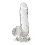 Прозрачный фаллоимитатор на присоске 15см Bior Toys Erowoman-Eroman LET-14015